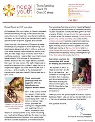 Fall Newsletter 2021