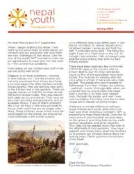Spring Newsletter 2020