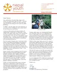 Winter Newsletter 2019